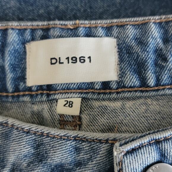 DL 1961 Asra Long Jran Skirt Blue Size 28 with front Slit - Picture 7 of 12